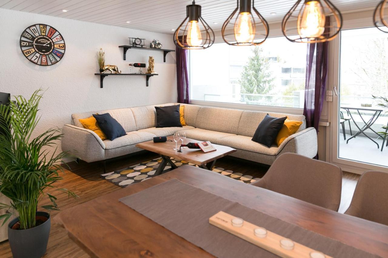 Spirit Apartments - Balkon - Bergsicht - Parkplatz Engelberg Buitenkant foto